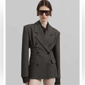 Frankie Shop Tucked Waist Blazer